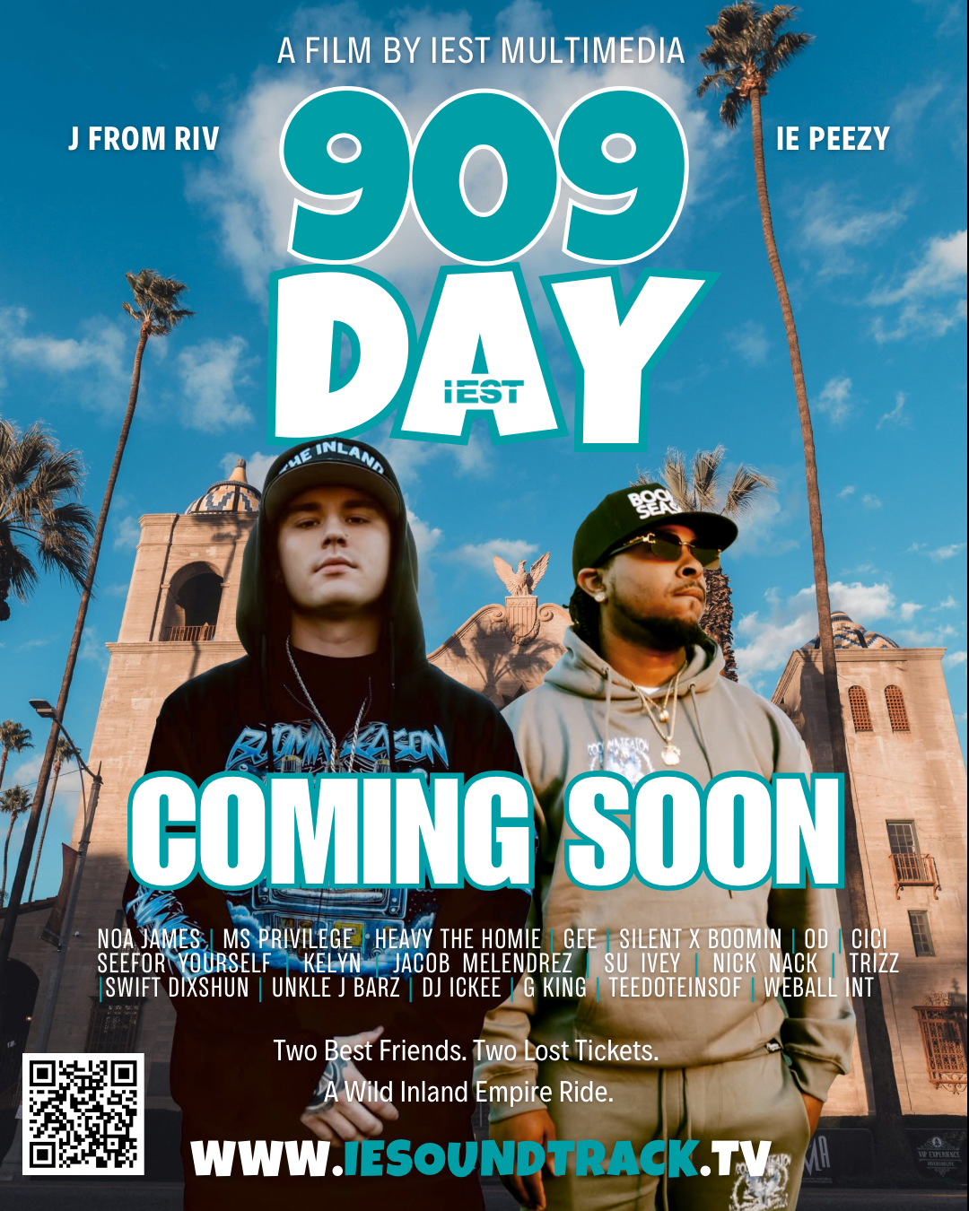 909 Day Movie official poster featuring J From Riv and IE Peezy